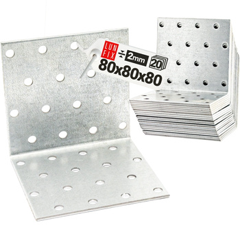 Kątownik montażowy 80x80x80x2 KM13 20szt.