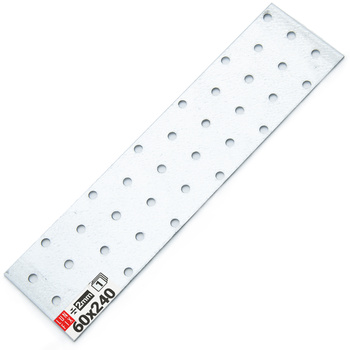 Płytka perforowana 60x240x2  łącznik ciesielski płaski 1szt.