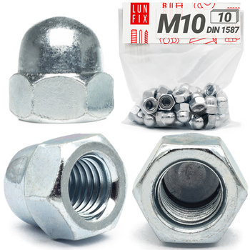 Nakrętka kołpakowa M10 DIN1587 ocynkowana 10szt.
