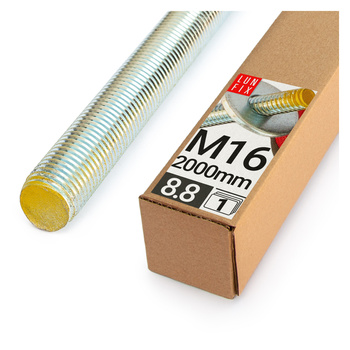 Pręt gwintowany szpilka M16 ocynkowane 2000 mm klasa 8.8 1szt.