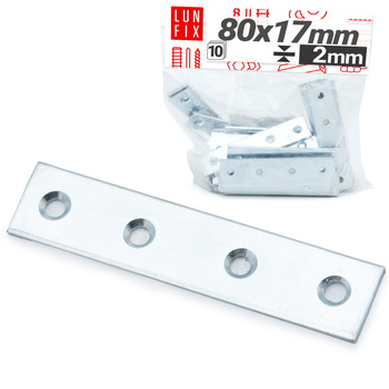 Łącznik płaski 80x17x2mm LW3 10szt.