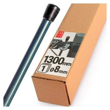 Pręt naciągowy fi8x1300 grafitowy PCV